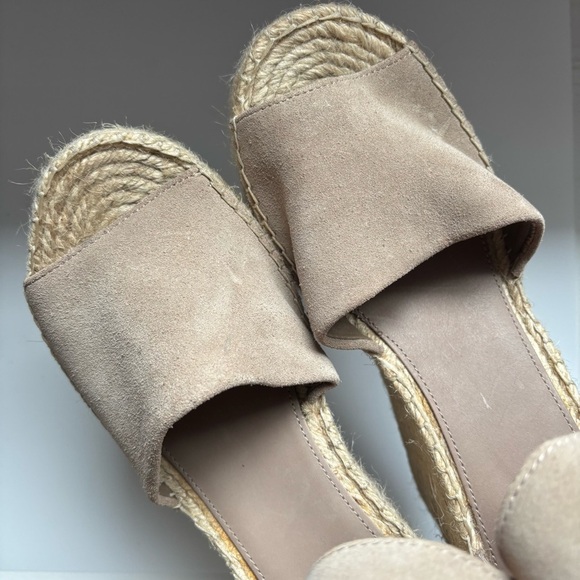 MARC FISHER LTD ADALYN ESPADRILLE WEDGE SANDAL BLUSH SUEDE SIZE 11M - Picture 9 of 10